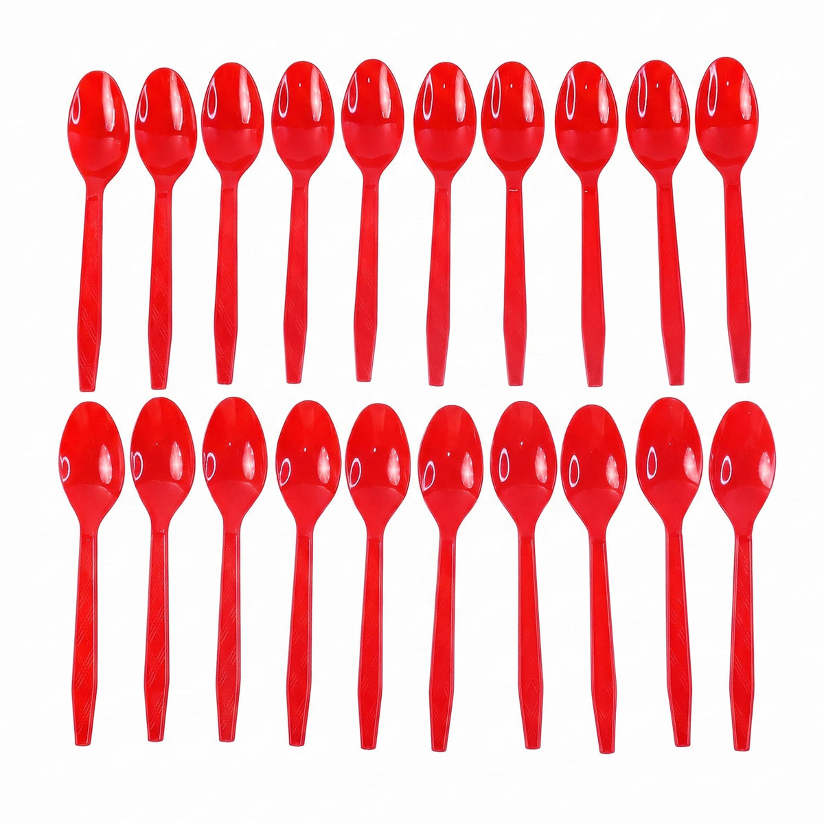 Plastic Spoon 20 pc set Reusable Dinner Spoons Unbreakable – alternate view