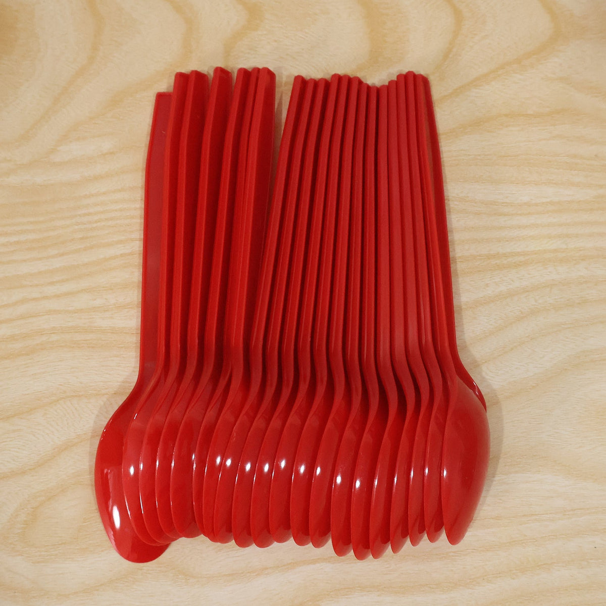 Plastic Spoon 20 pc set Reusable Dinner Spoons Unbreakable – view 9