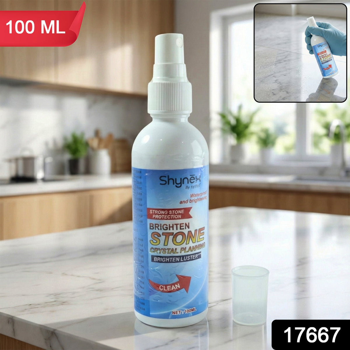 Stone Stain Remover – Stone Polisher & Cleaner 100 ml – side view
