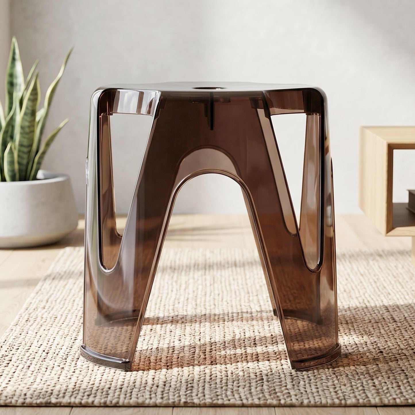 Plastic stool design detail