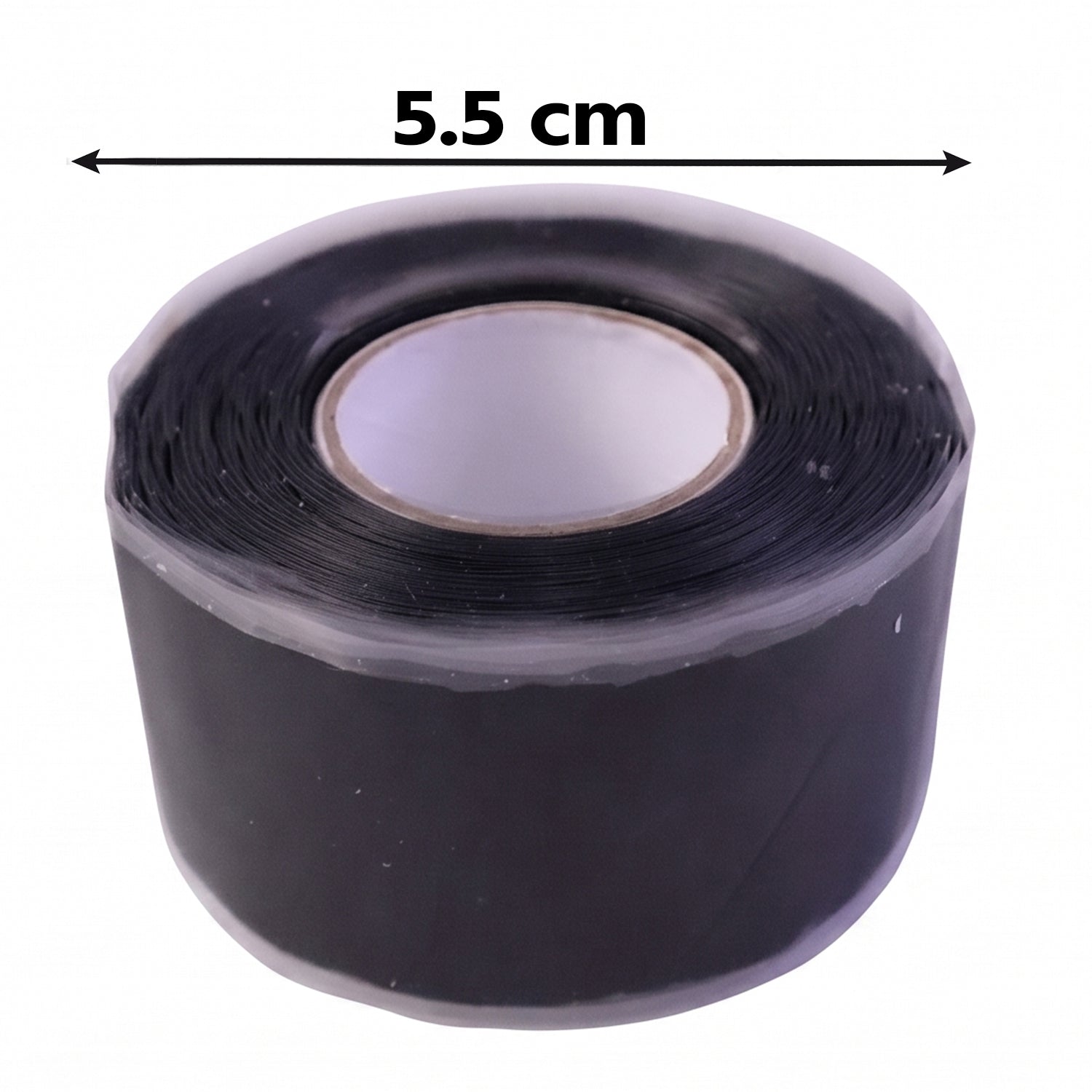 Silicone repair tape in a roll ready for use