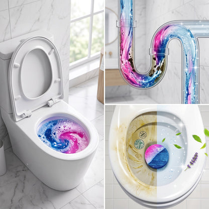 Cistern cleaning tablet promotes hygienic and fresh toilets with ease.