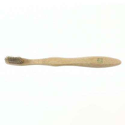 Soft Bristle Bamboo Toothbrush, Eco-Friendly Wooden Toothbrush for Travel (1 Pc)