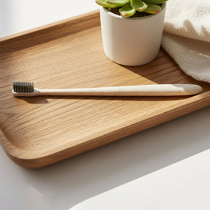 Soft-bristle Toothbrush – Wheat Straw for Gentle Care – close-up