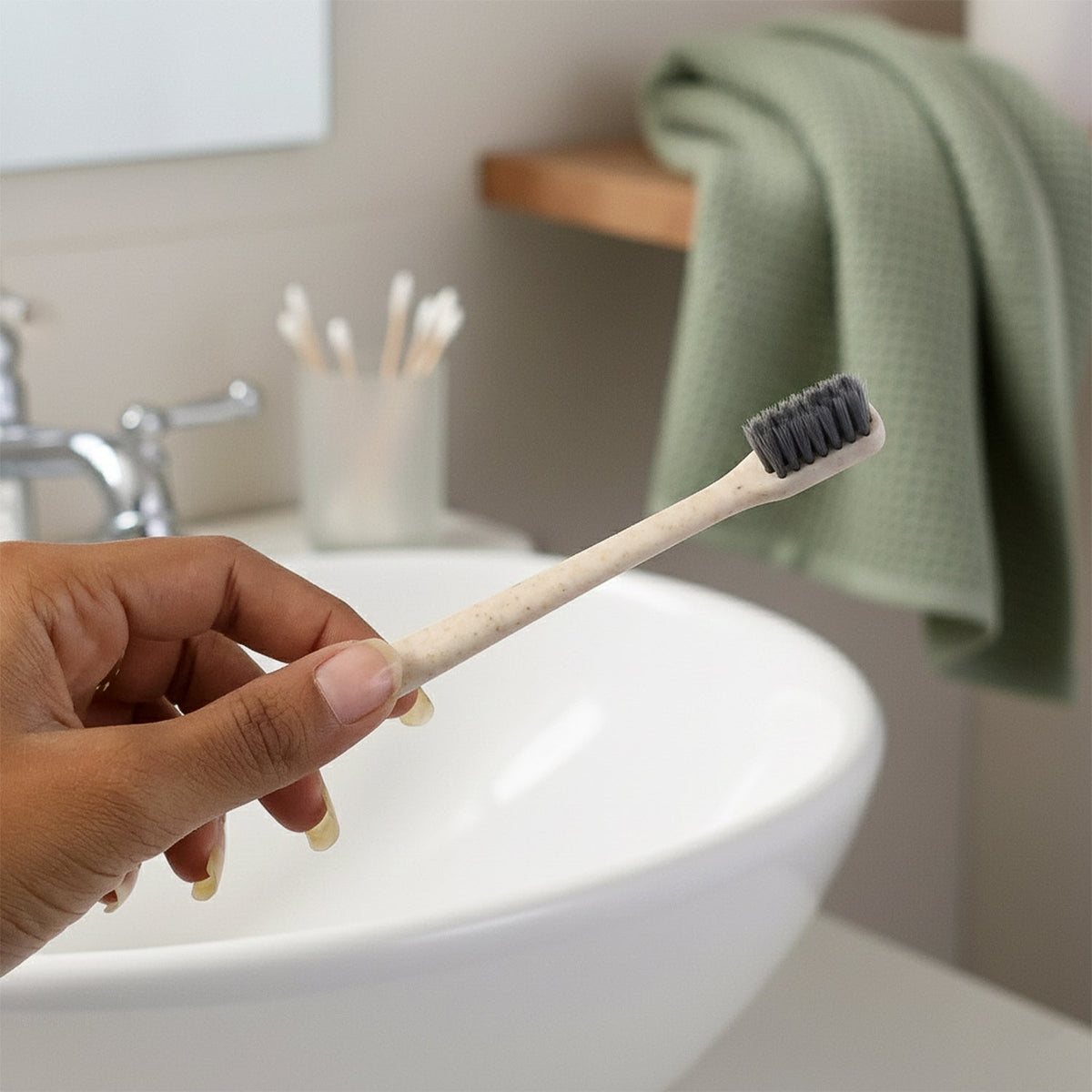 Soft-bristle Toothbrush – Wheat Straw for Gentle Care – view 6
