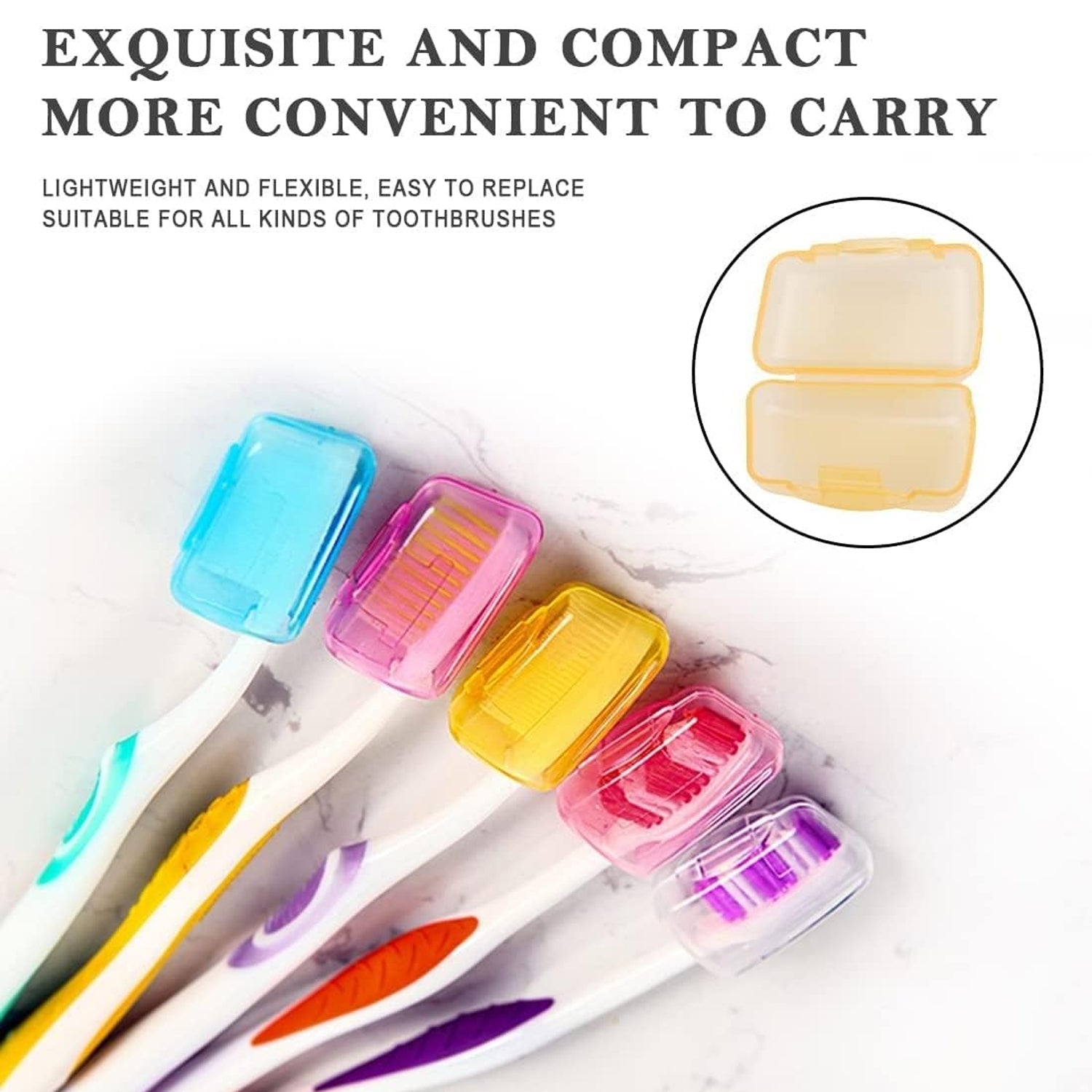 Breathable toothbrush head covers for clean bristles