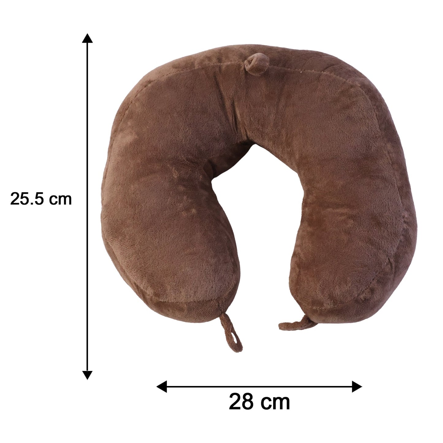Cosy plush neck pillow for men's long trips