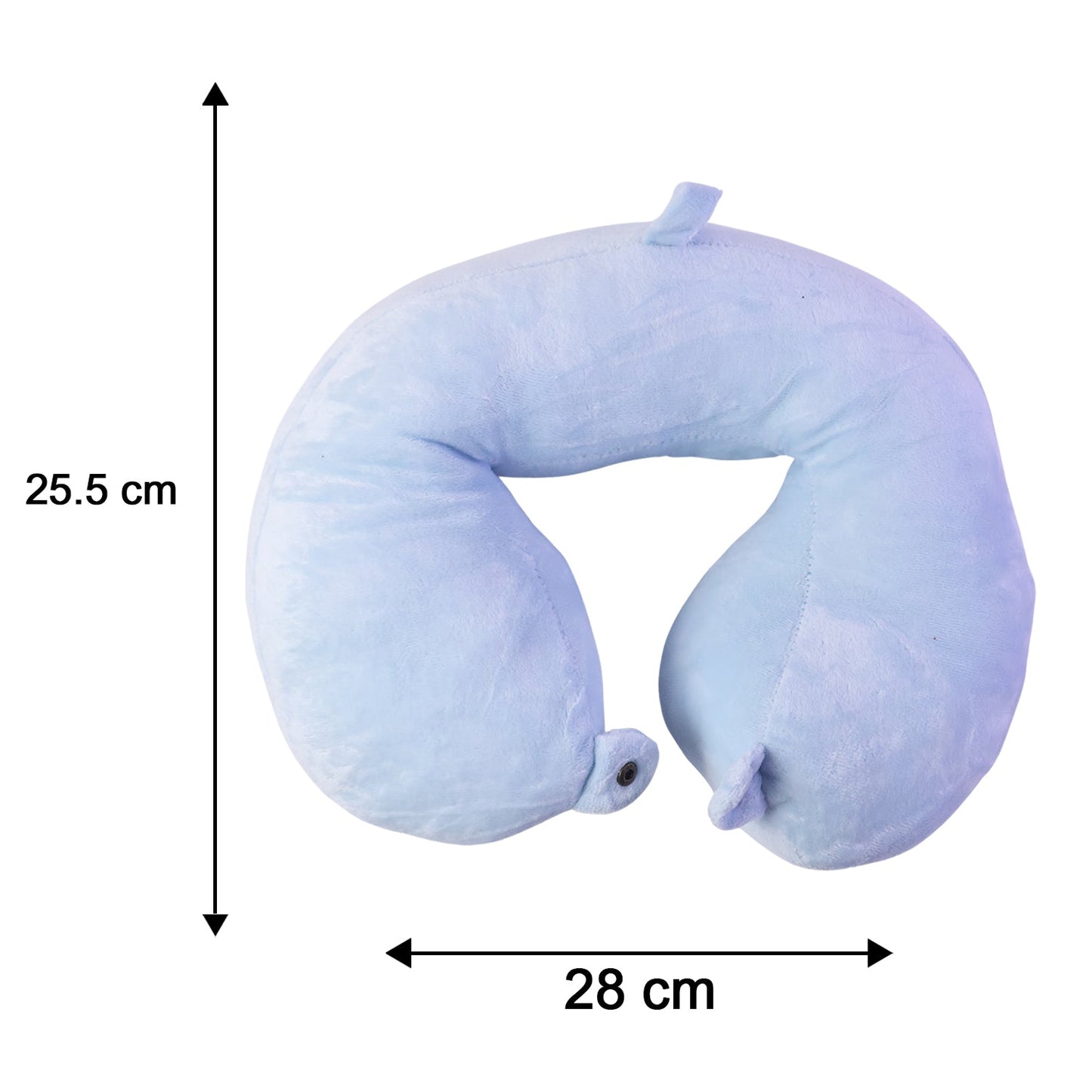 Plush neck pillow for long trips and office naps