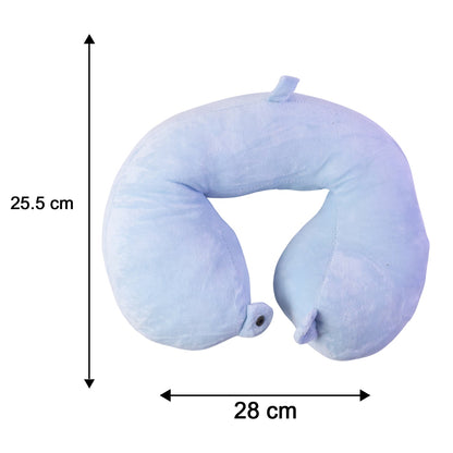 Plush neck pillow for long trips and office naps