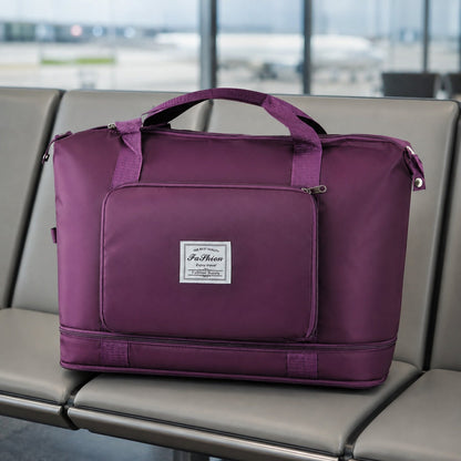Foldable Travel Bag – Expandable, Waterproof Weekender – close-up