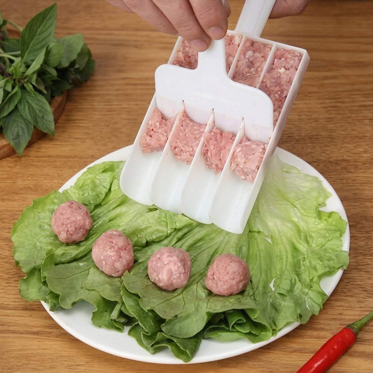 Fritter Maker – Multifunction Scoop for Donuts & Cake Balls – detail view