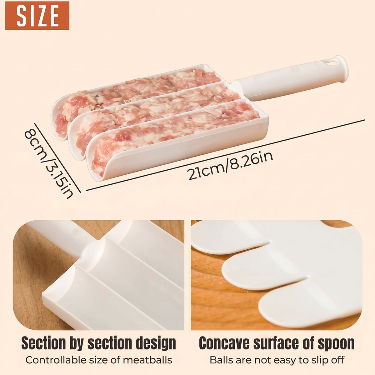 Fritter Maker – Multifunction Scoop for Donuts & Cake Balls – view 8