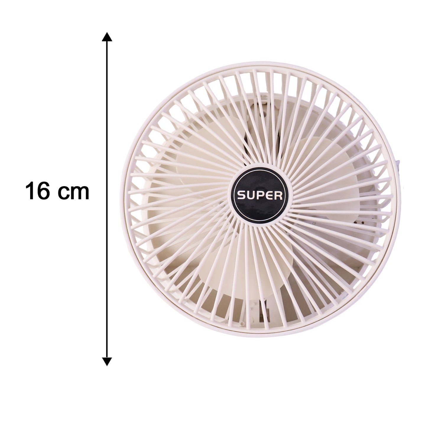 Compact foldable fan for bedside, desk and outings