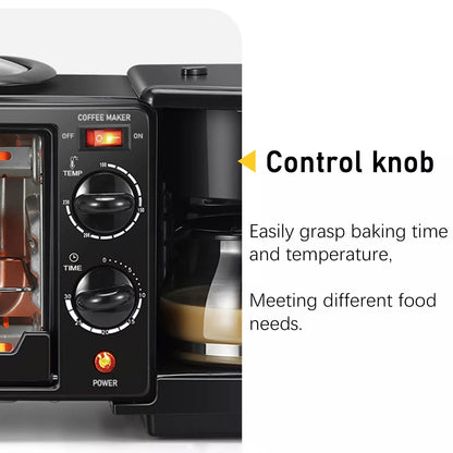 3-in-1 Breakfast Maker – Toaster Oven, Grill & Coffee – view 13