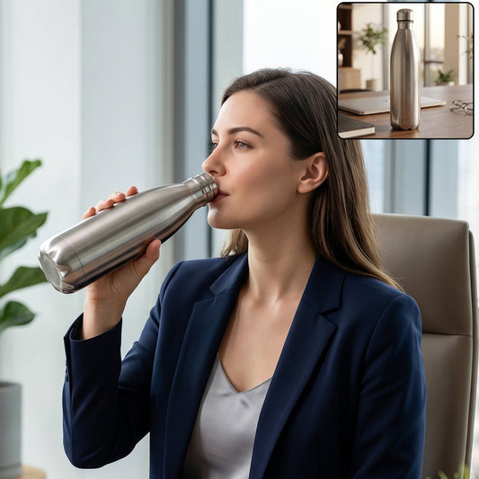 Stainless Steel Vacuum Insulated Water Bottle 1000 ml Hot