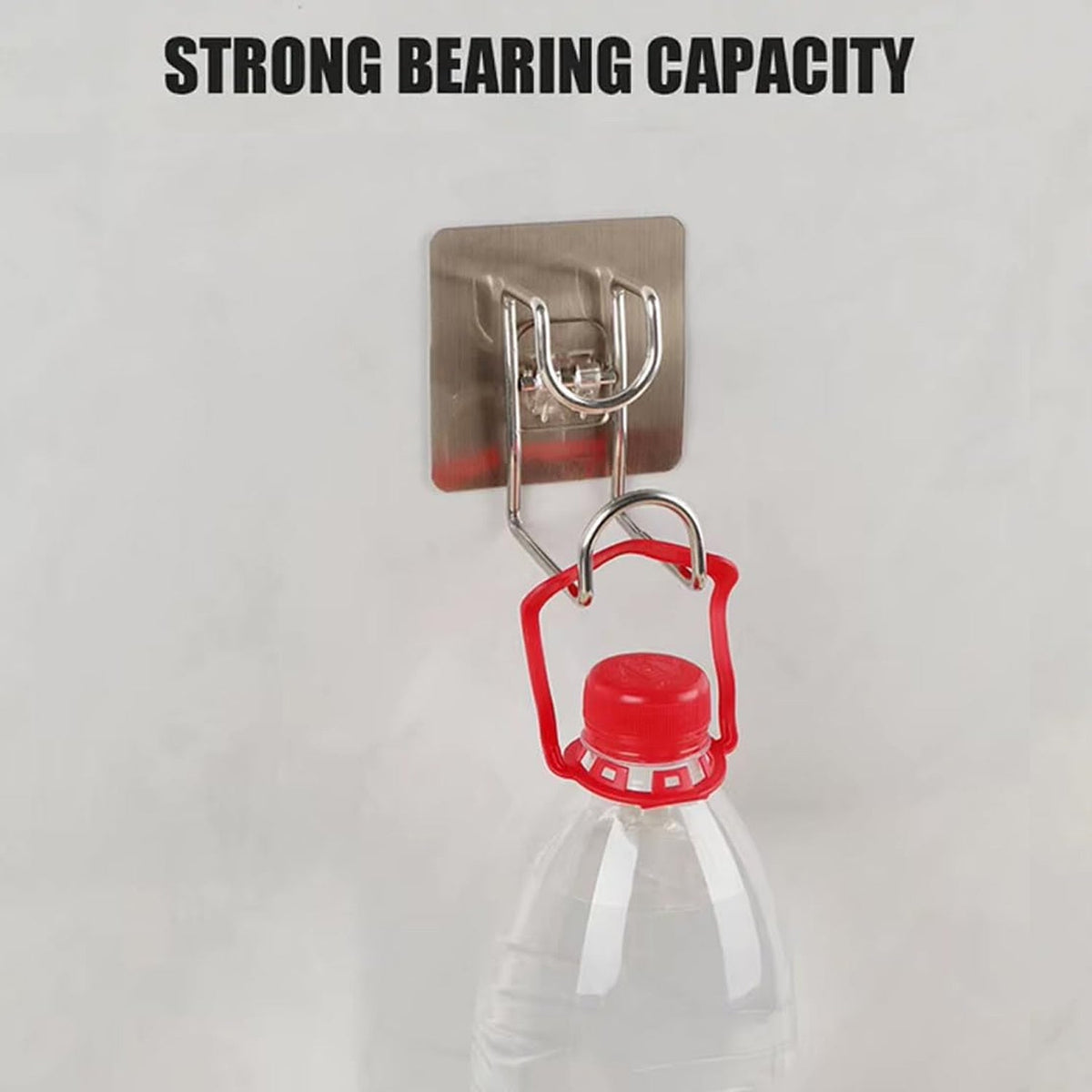Adhesive Wall Hook – Transparent, Heavy Duty – close-up