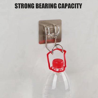 Adhesive Wall Hook – Transparent, Heavy Duty – close-up
