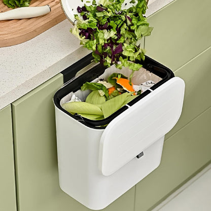 Kitchen Dustbin with Lid – Compact 25x22 cm for Small Spaces – close-up
