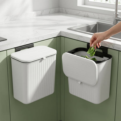 Kitchen Dustbin with Lid – Compact 25x22 cm for Small Spaces – detail view