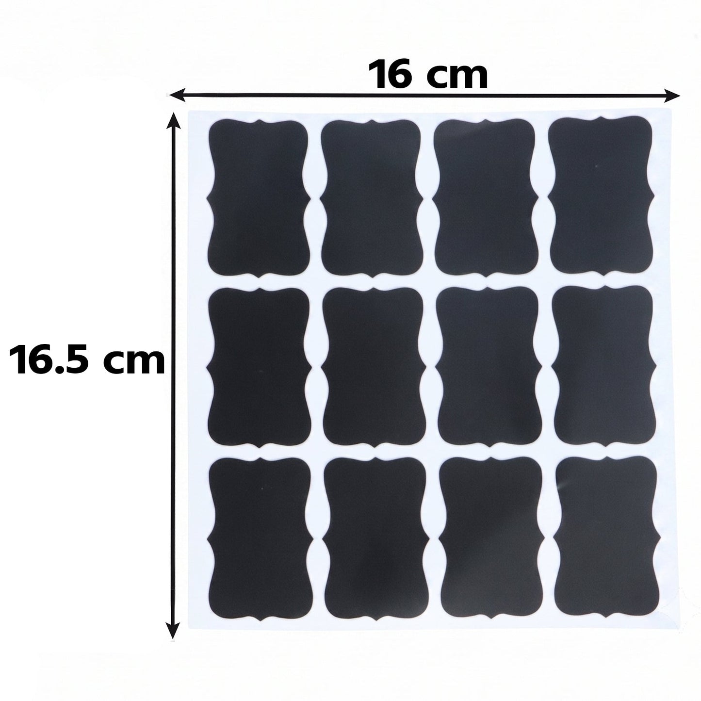 Erasable chalkboard stickers for spice jars and storage