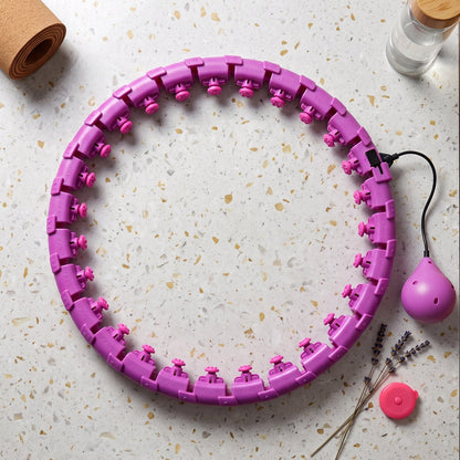 Detachable fitness hula hoop with weighted ball for exercise