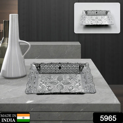 Mukhwas Serving Tray – Dry Fruit & Candy Plate – side view
