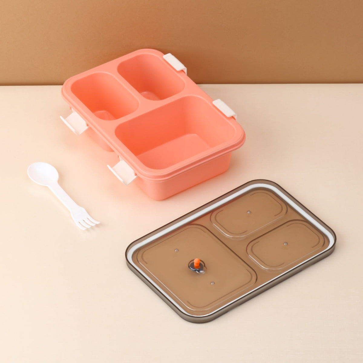 Kids Lunch Box – 3-Compartment, Leak-Proof Tiffin – detail view