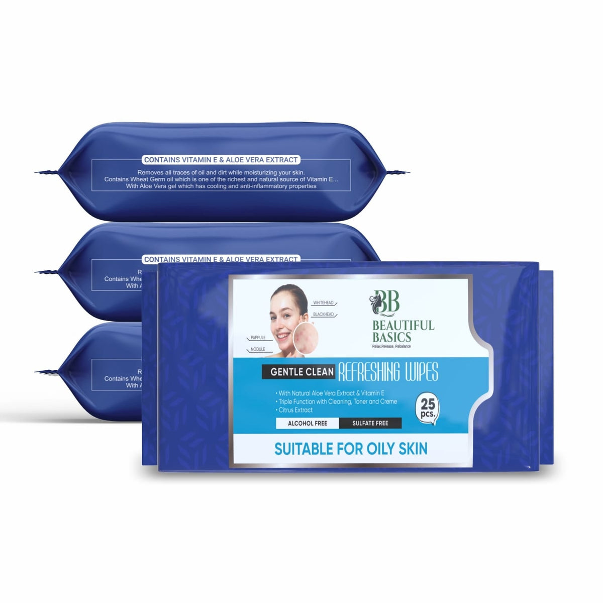 Facial Cleansing Wet Wipes – Fruit Extract, 25 Count – view 7