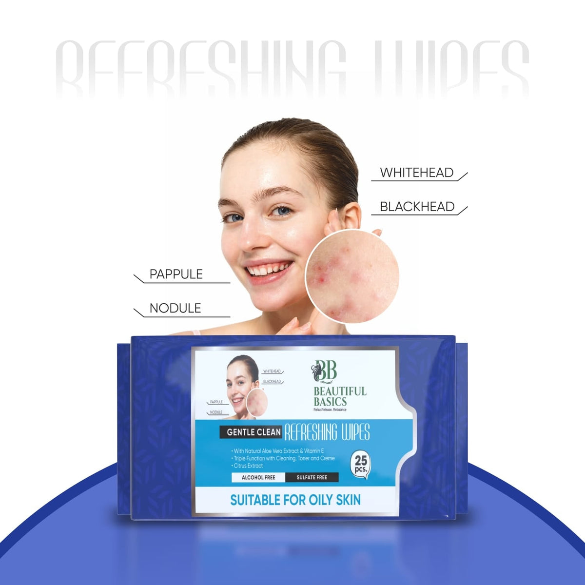 Oily Skin Face Wipes – Refreshing Cleansing – view 8
