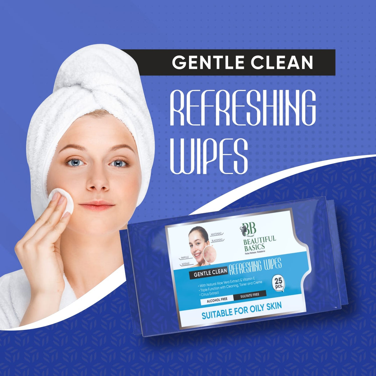 Oily Skin Face Wipes – Refreshing Cleansing – view 11