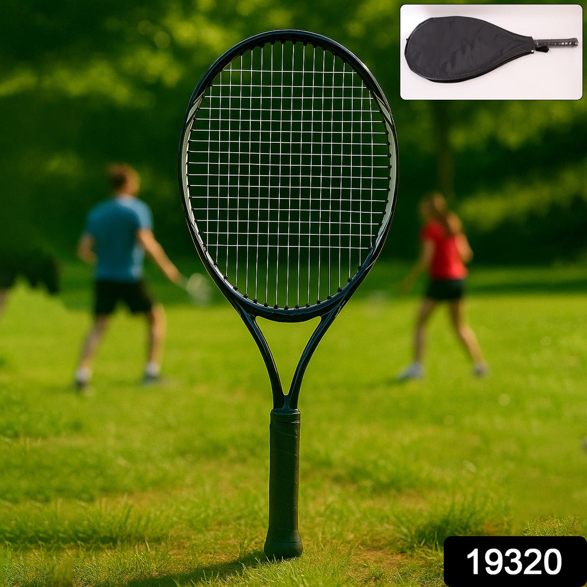 Lightweight Tennis Racket – Durable Aluminium Frame – side view