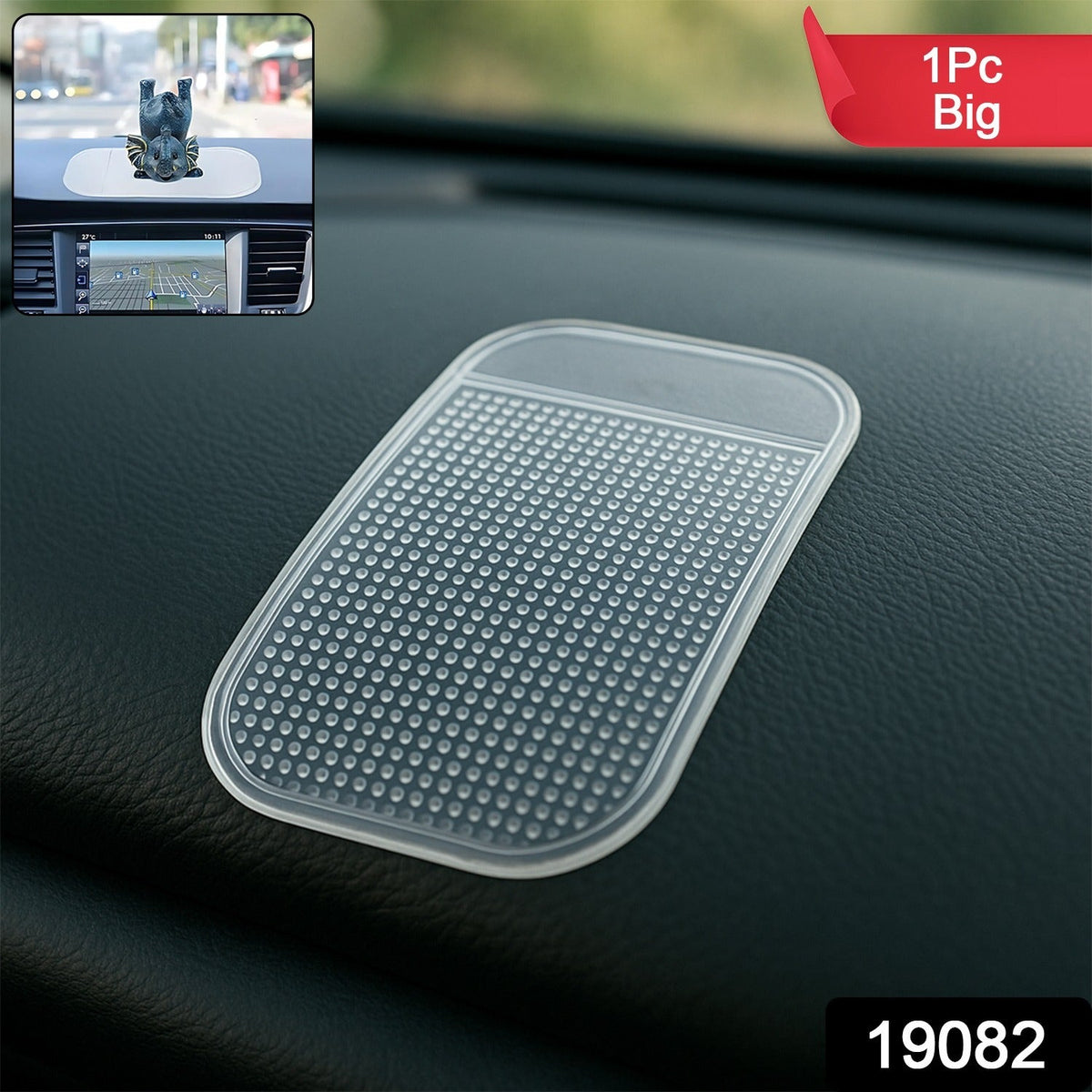 Non-Slip Silicone Dashboard Mat – Large Size Grip – side view