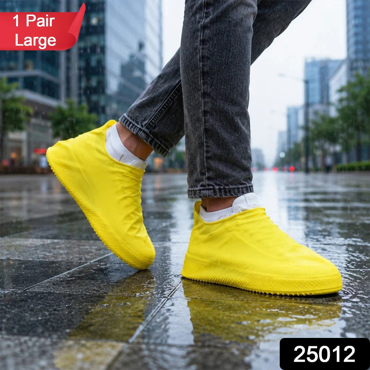 Monsoon Waterproof Shoe Covers Large Reusable Rain Cover – side view