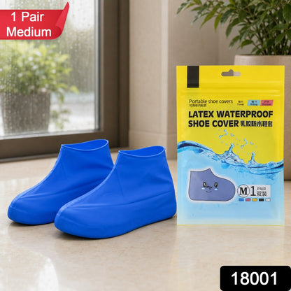 Medium Waterproof Latex Shoe Covers for Travel and Monsoon – side view