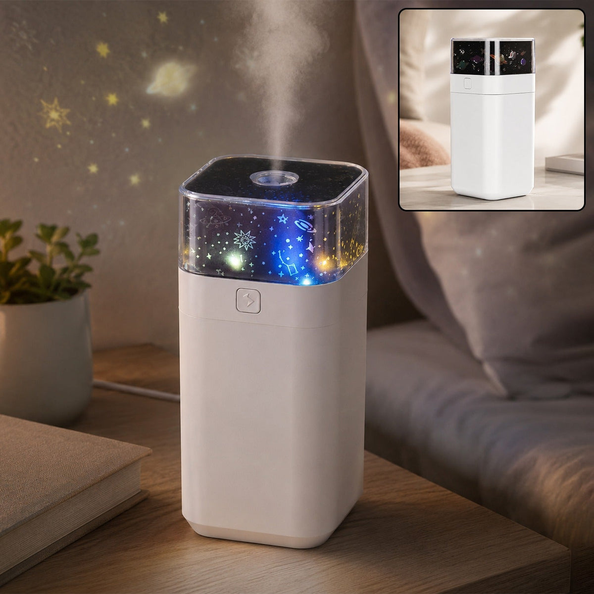 Star Night Light Projector – Humidifier for Kids Room