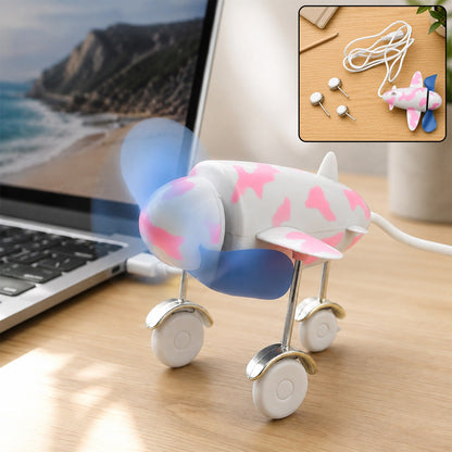 USB Plane Fan – Portable & Energy-Saving for Laptops