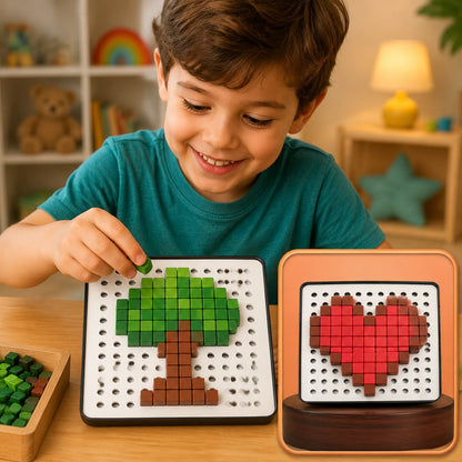 Pixel Cubes Toy – Educational Math & Brain Game for Kids