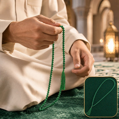 Muslim Prayer Beads – 99-Bead Tasbih for Zikr