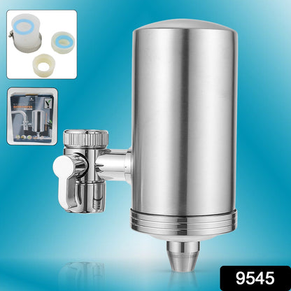 Faucet Water Filter – SS Purifier for Clean Tap Water – side view