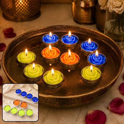 Rose Tealight Candles – Scented Floating Pack of 10