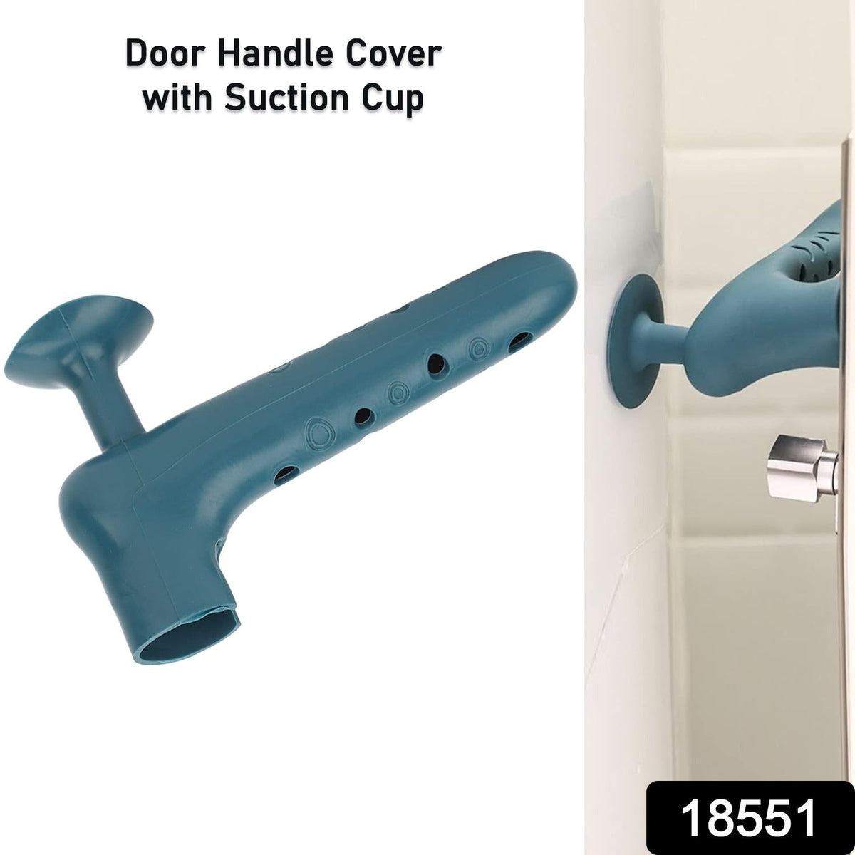 Silicone Door Handle Cover – Quiet & Anti-Static Protection – side view