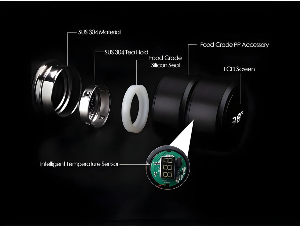 Smart Vacuum Insulated Water Bottle – LED Temperature – view 8