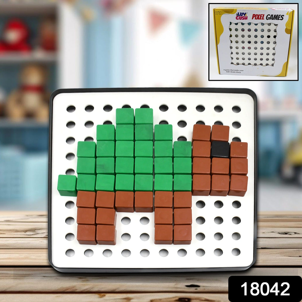 Pixel Cubes Toy – Educational Math & Brain Game for Kids – side view
