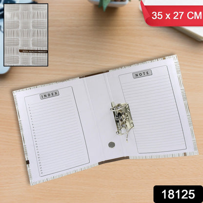 Lever Arch File Organizer – A4 Document Storage – side view
