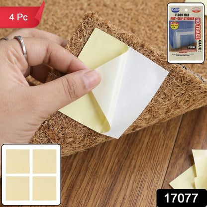 Washable double sided anti slip pads for securing floor mats
