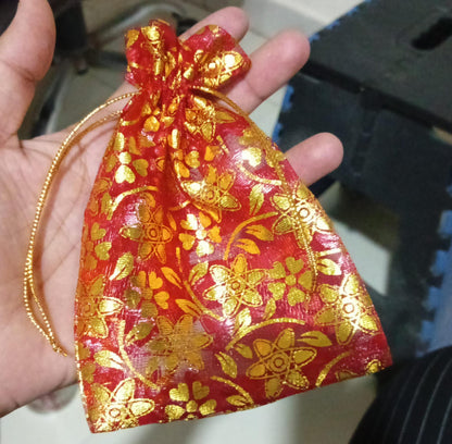 Shagun Potli – Organza Drawstring Pouch for Gifts – view 7