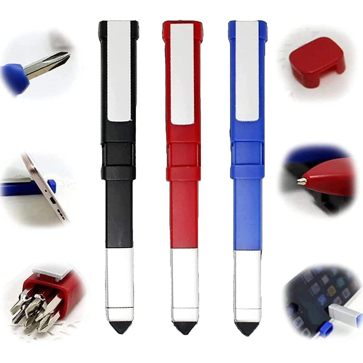 Multi-Function Pen – 4-in-1 Phone Holder & Screwdriver set – close-up