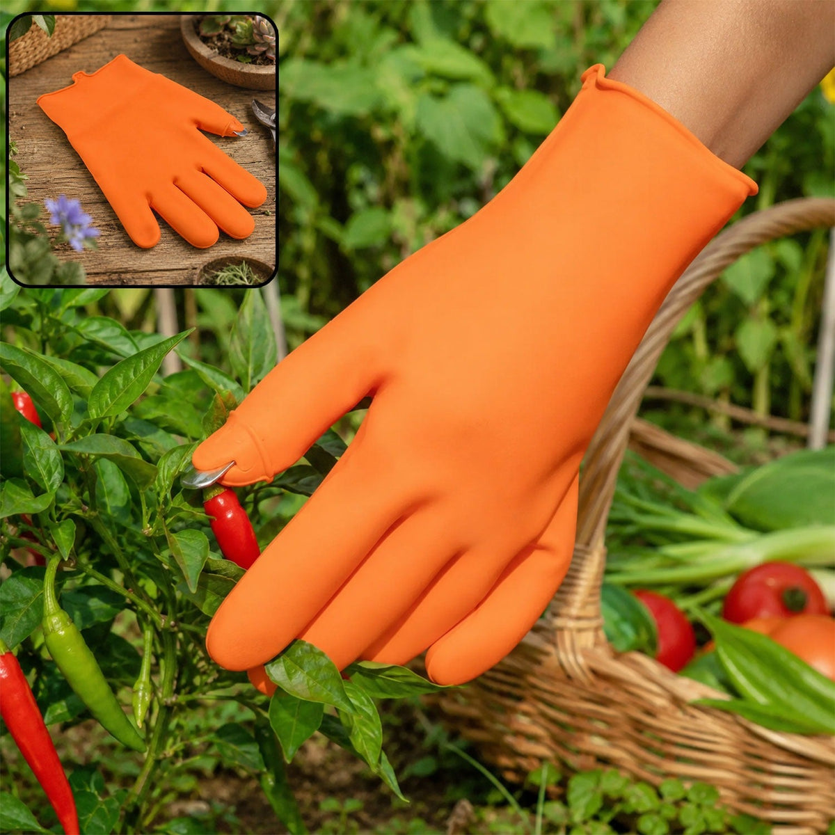 Right-Handed Thumb Cutter Glove – Safe Harvesting