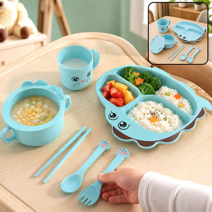 Baby Feeding set – 7-Piece Bamboo Fibre Dinnerware
