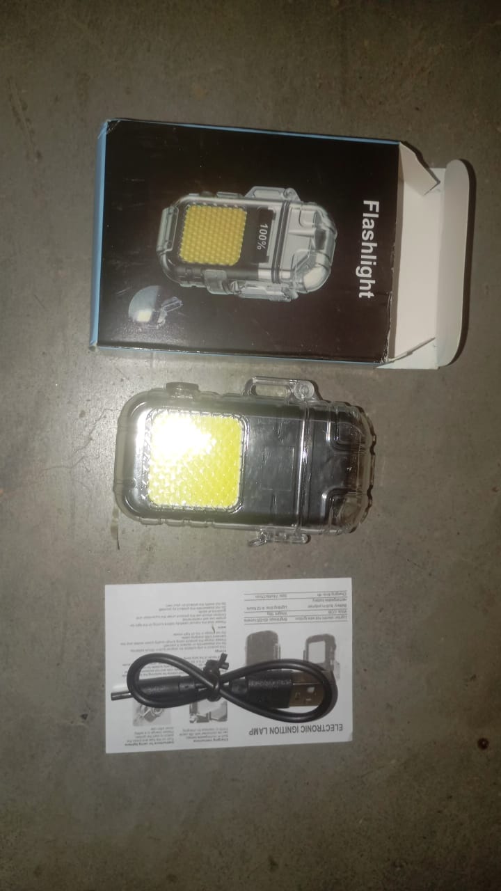 Electric Lighter Flashlight – USB Rechargeable 3-Mode COB – view 7